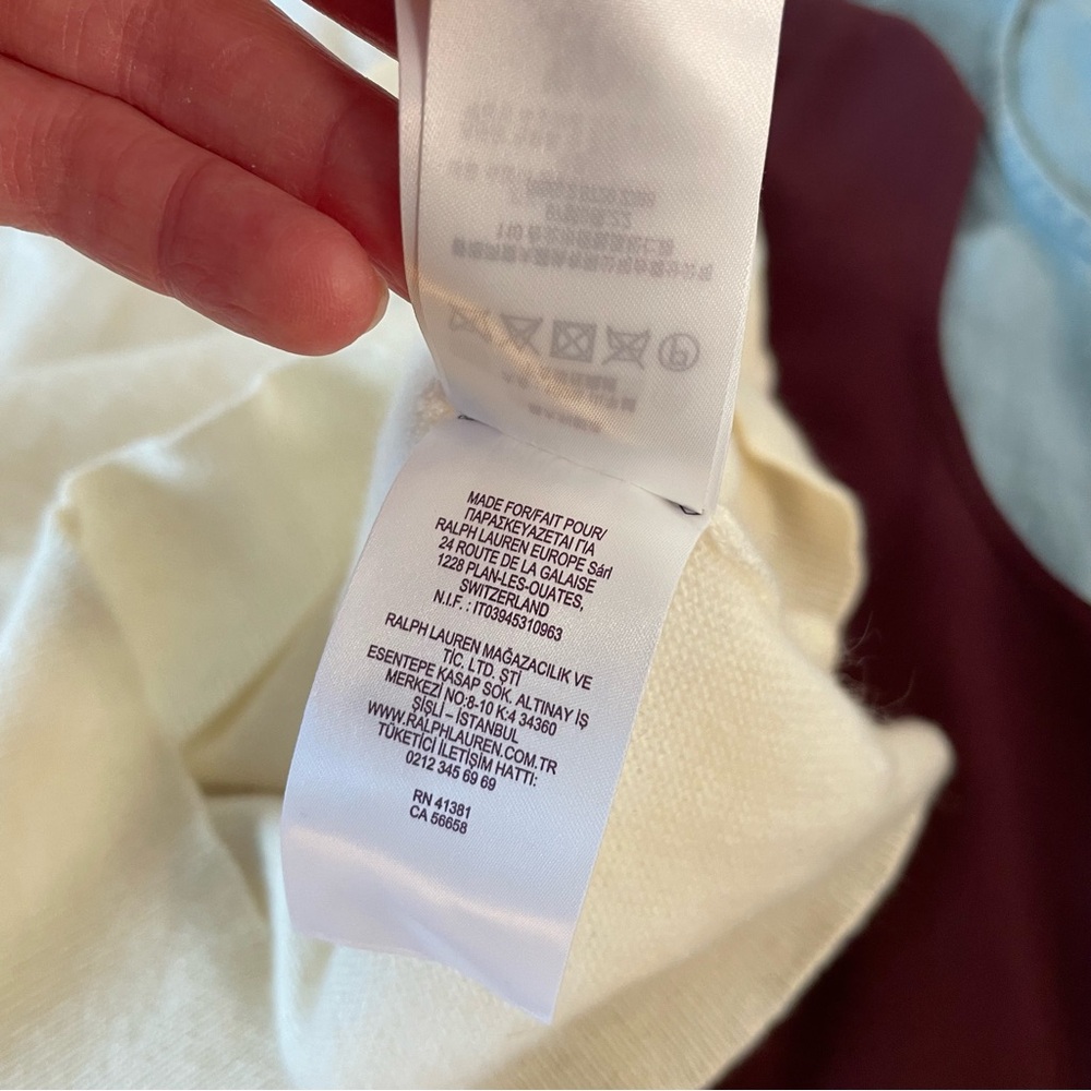 Ralph Lauren Top Sleeveless Tank Cashmere Luxury Purple Label Cream Ivory Small - Picture 9 of 12